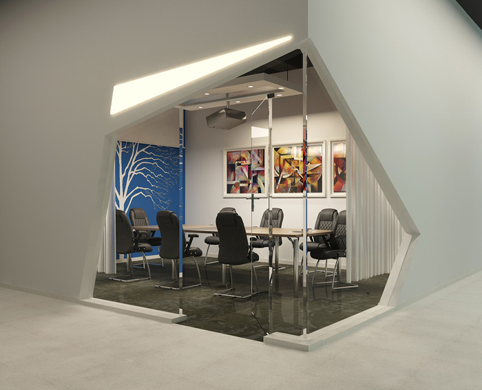 創(chuàng)業(yè)園辦公室會(huì)議室裝修設(shè)計(jì)效果圖