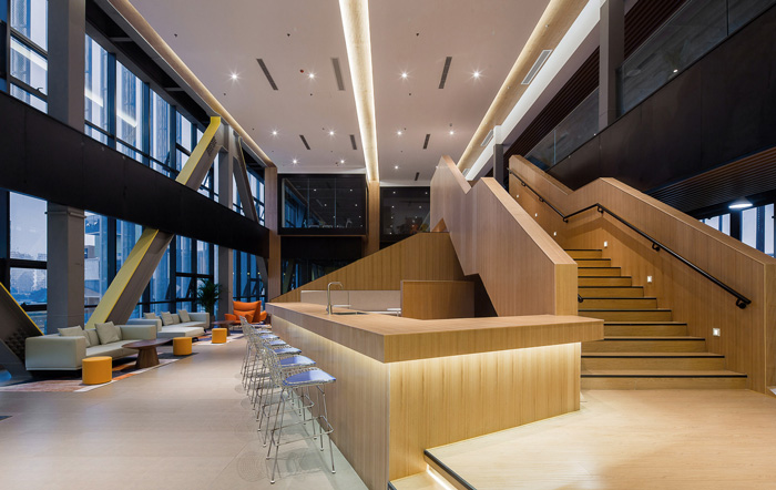 創(chuàng)客辦公吧臺裝修設(shè)計效果圖