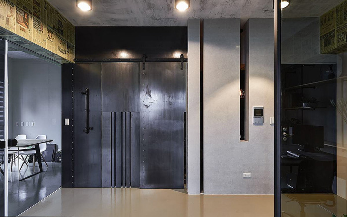 50平方公司辦公室進門區(qū)裝修設計效果圖