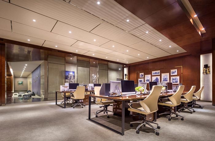 金融公司辦公區(qū)裝修設(shè)計(jì)效果圖