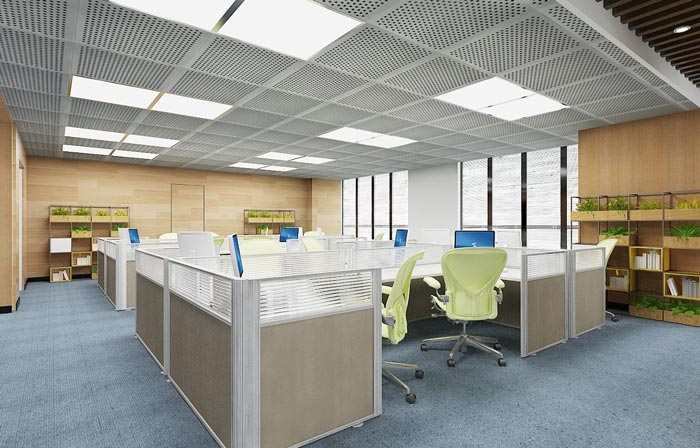 金融租賃公司辦公區(qū)裝潢裝飾設(shè)計(jì)效果圖