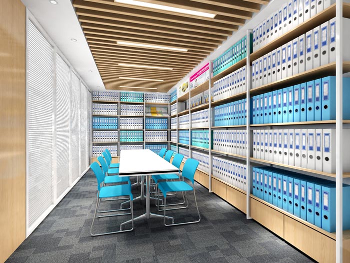 文具公司辦公室交流區(qū)裝飾設計效果圖