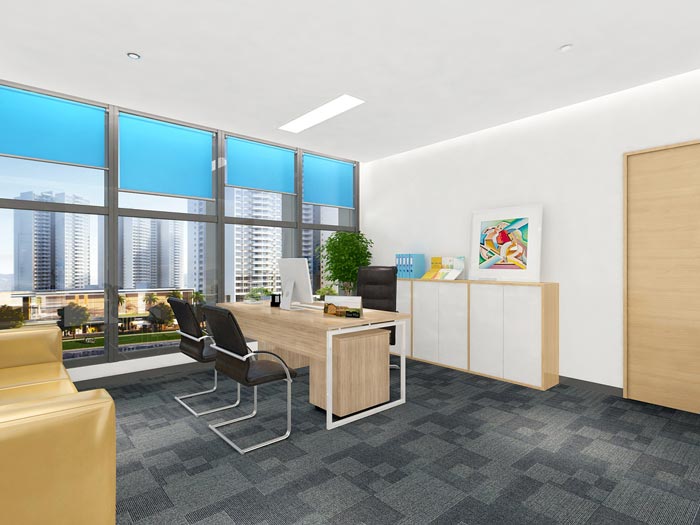 文具公司總經理辦公室裝飾設計效果圖