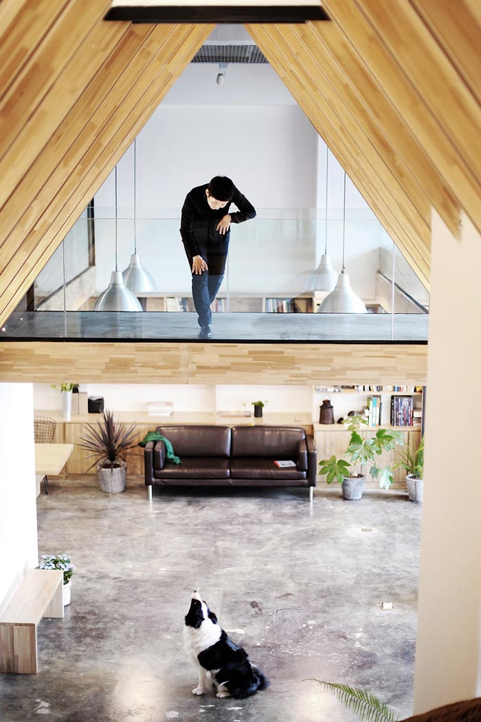 loft辦公室俯視圖