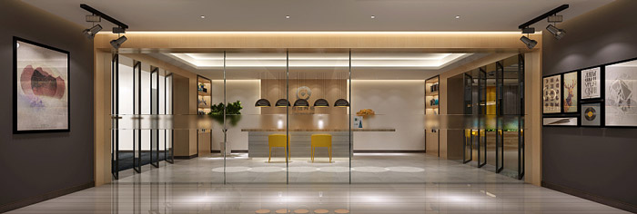 投資咨詢公司前臺裝修設(shè)計(jì)效果圖