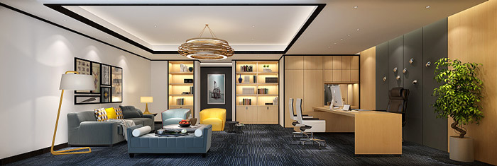 投資咨詢公司總監(jiān)辦公室裝修設(shè)計(jì)效果圖
