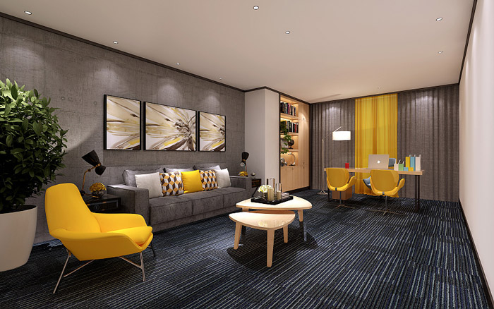 投資咨詢公司董事長辦公室裝修設(shè)計(jì)效果圖