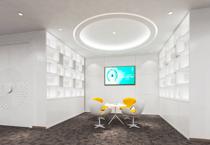 化妝品公司接待區(qū)裝修設(shè)計(jì)效果圖