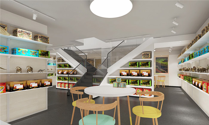 玩具公司展廳裝修設(shè)計(jì)效果圖