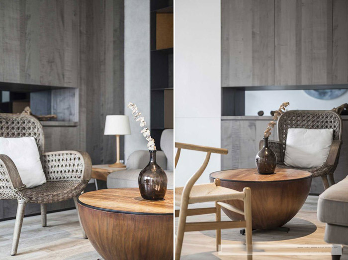 新中式辦公室洽談區(qū)設(shè)計(jì)效果圖