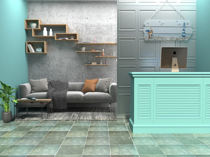 廠房辦公室前臺(tái)設(shè)計(jì)效果圖