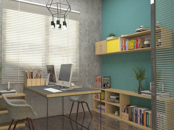 廠房辦公室辦公區(qū)設(shè)計(jì)效果圖