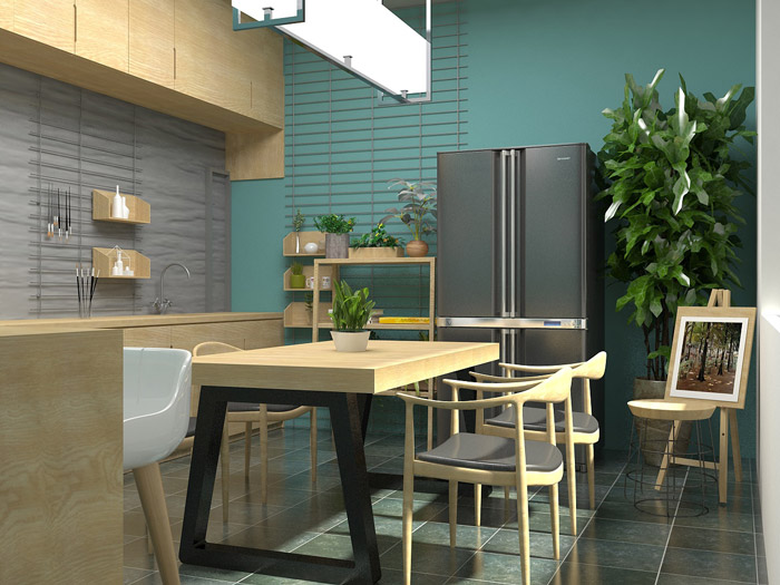 廠房辦公室茶水間設(shè)計(jì)效果圖