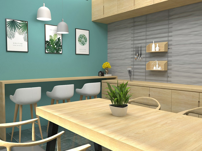 廠房辦公室吧臺(tái)設(shè)計(jì)效果圖