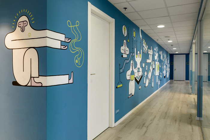 生物技術(shù)公司過(guò)道裝修設(shè)計(jì)效果圖