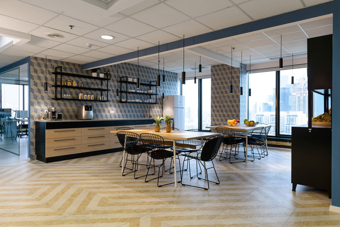 生物技術(shù)公司茶水間裝修設(shè)計(jì)效果圖