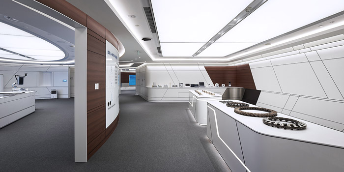 園區(qū)辦公樓展廳裝修設(shè)計效果圖