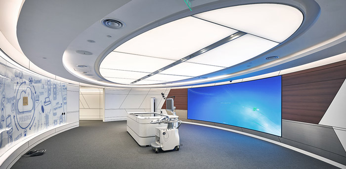 園區(qū)辦公樓展廳裝修設(shè)計效果圖