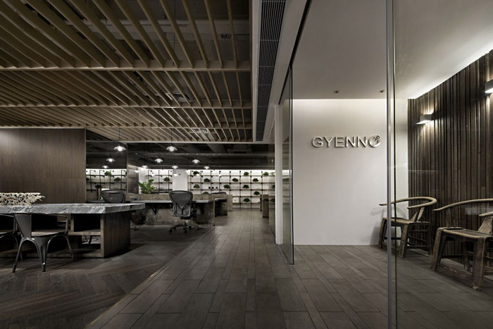 科技辦公空間進(jìn)門(mén)區(qū)裝修設(shè)計(jì)效果圖