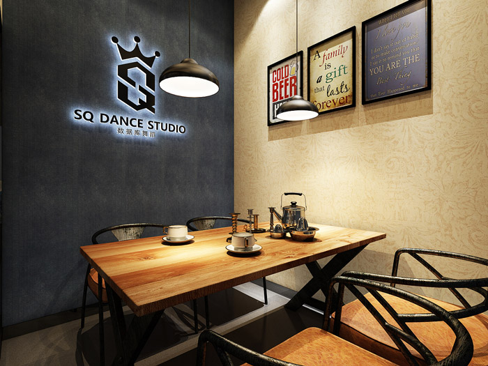 舞蹈培訓(xùn)機(jī)構(gòu)接待室裝修設(shè)計(jì)效果圖
