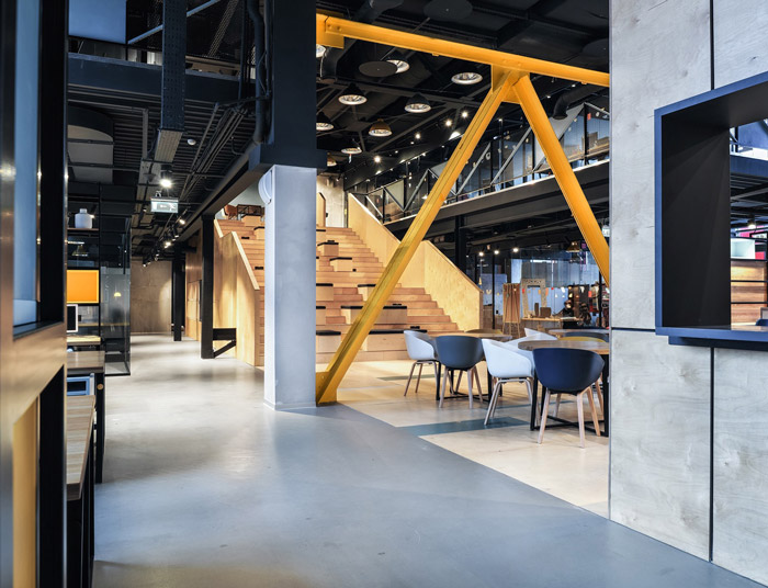 共享辦公室公共區(qū)域裝修設(shè)計效果圖