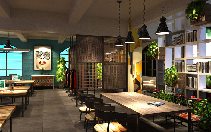 服裝公司進(jìn)門(mén)區(qū)裝修設(shè)計(jì)效果圖