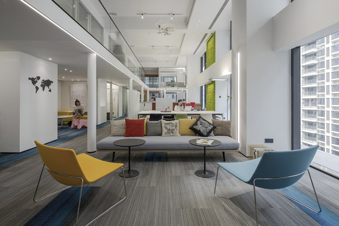 兩層辦公空間接待區(qū)裝修設(shè)計方案