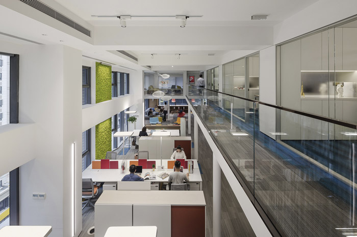 兩層辦公空間辦公區(qū)裝修設(shè)計方案