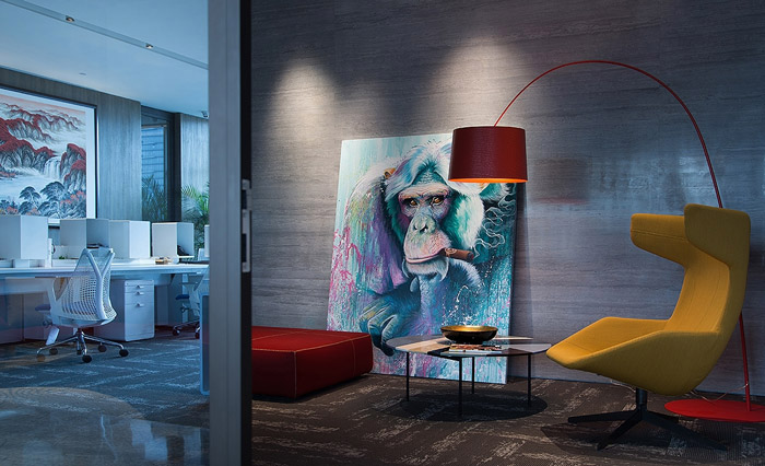 集團辦公室交流區(qū)裝修設(shè)計方案