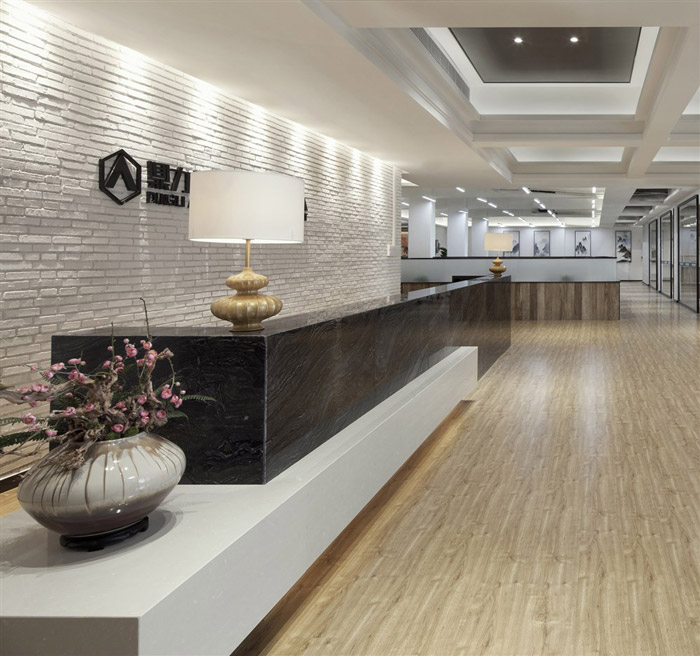 廠房辦公室前臺設(shè)計裝修效果圖