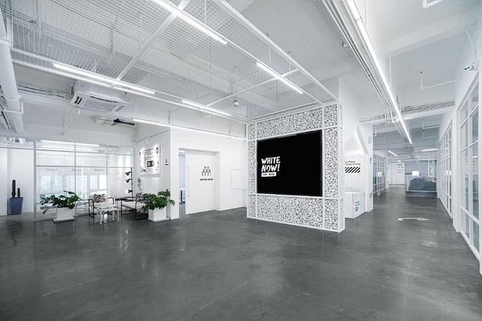 時(shí)尚創(chuàng)意工坊大廳裝修效果圖