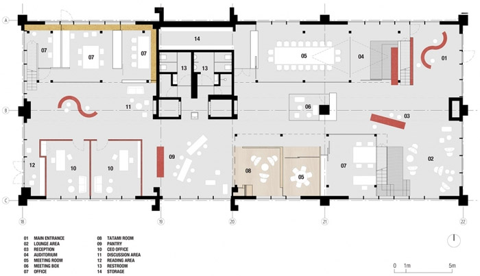 影視辦公室一層平面圖