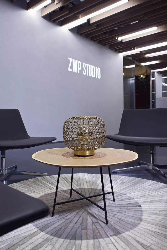 1100平方辦公室接待區(qū)裝修設(shè)計(jì)方案