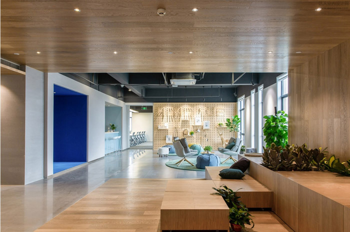 電子商務(wù)辦公室交流區(qū)裝修設(shè)計效果圖