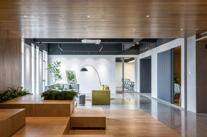 電子商務(wù)辦公室交流區(qū)裝修設(shè)計效果圖