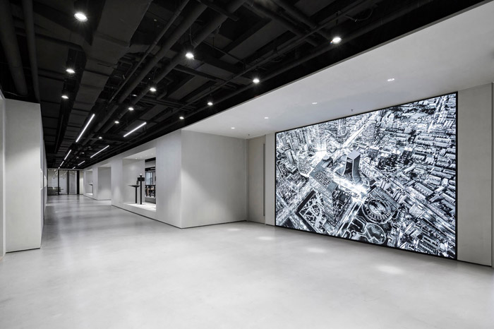 安防公司辦公室入口裝修效果圖