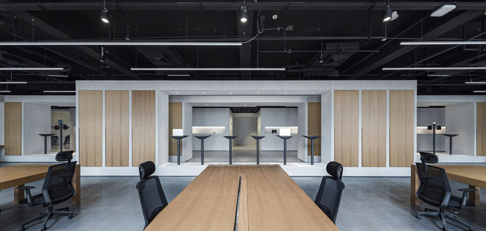 安防公司辦公室辦公區(qū)裝修效果圖