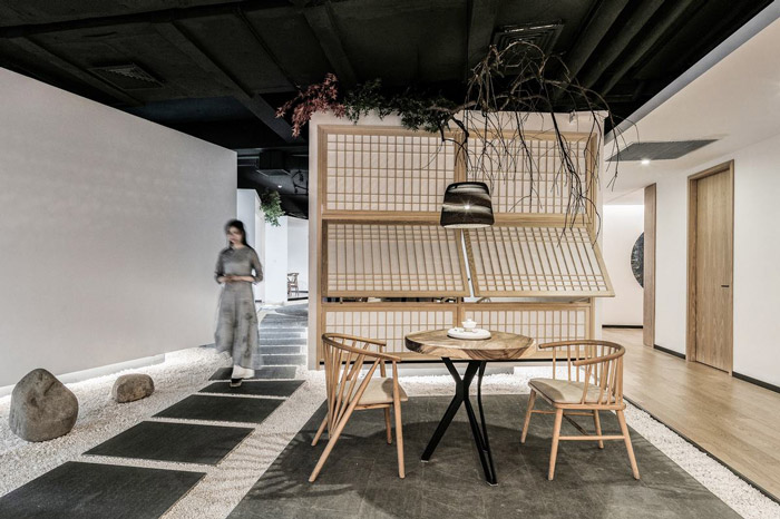 茶業(yè)公司辦公室接待區(qū)裝修設(shè)計(jì)效果圖