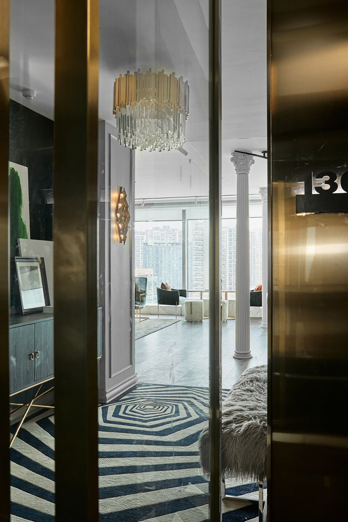 公寓式辦公室進(jìn)門區(qū)裝修設(shè)計(jì)效果圖