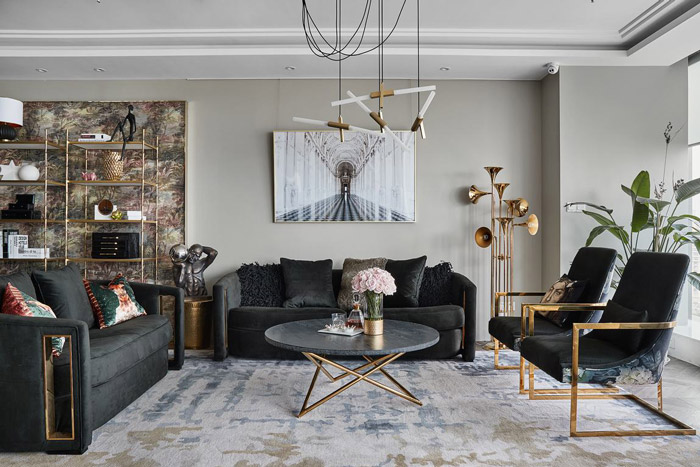 公寓式辦公室接待區(qū)裝修設(shè)計(jì)效果圖