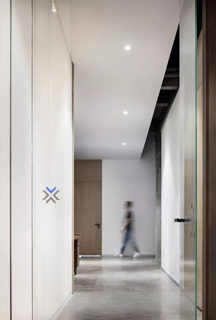 1300平方辦公室走廊裝修設(shè)計效果圖