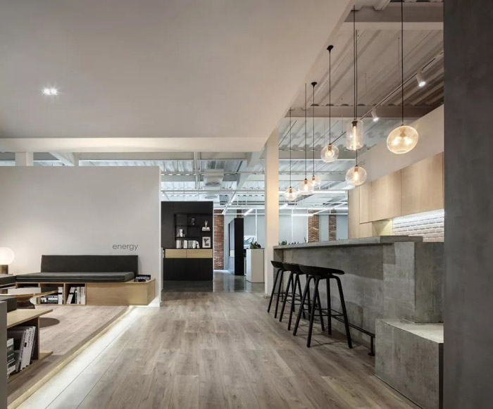 1300平方辦公室茶水間裝修設(shè)計效果圖