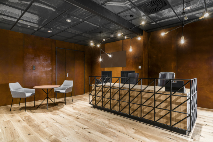 創(chuàng)意辦公前臺裝修設(shè)計效果圖