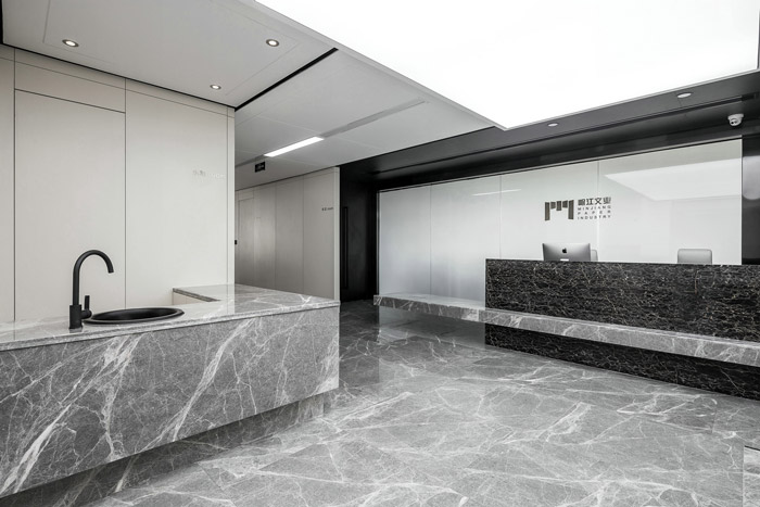 600m2現(xiàn)代辦公室過道裝修設(shè)計效果圖