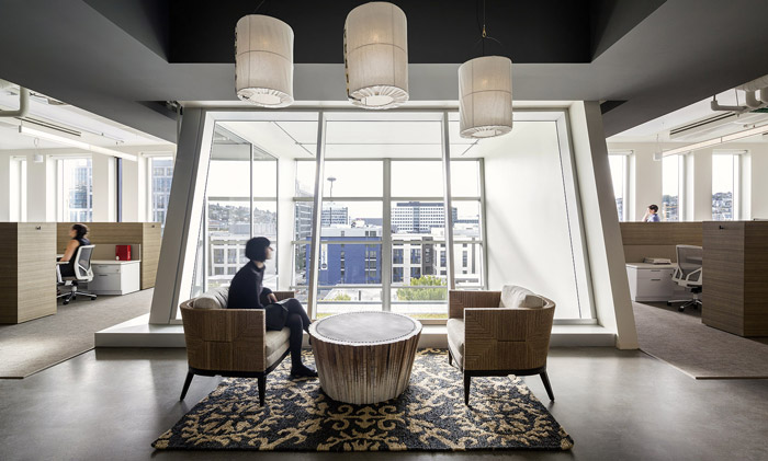 商業(yè)辦公空間交流區(qū)裝修設計效果圖