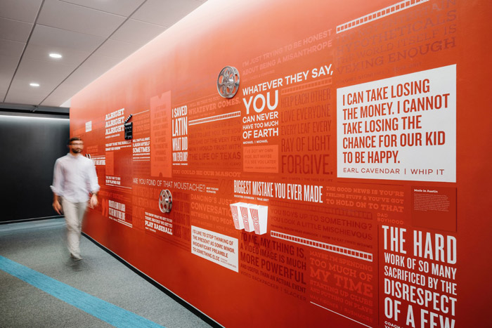 辦公大樓背景墻裝修效果圖