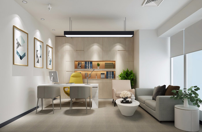 北歐風(fēng)格總經(jīng)理辦公室設(shè)計效果圖