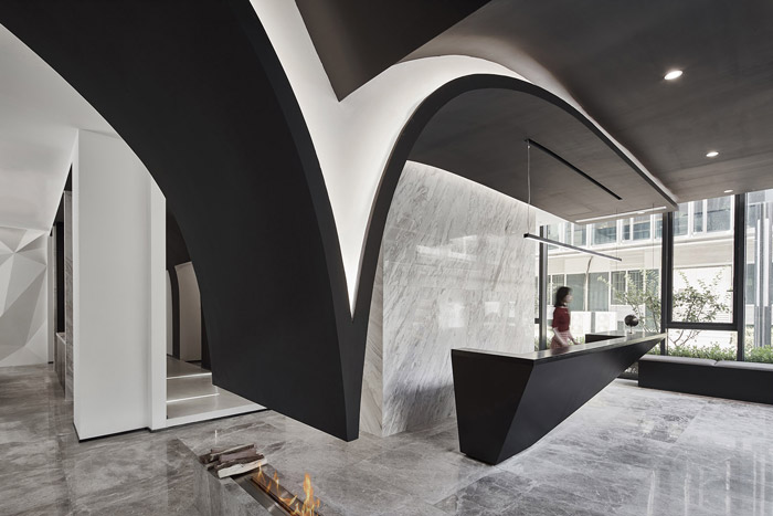 獨(dú)棟別墅辦公室大廳裝修設(shè)計(jì)效果圖