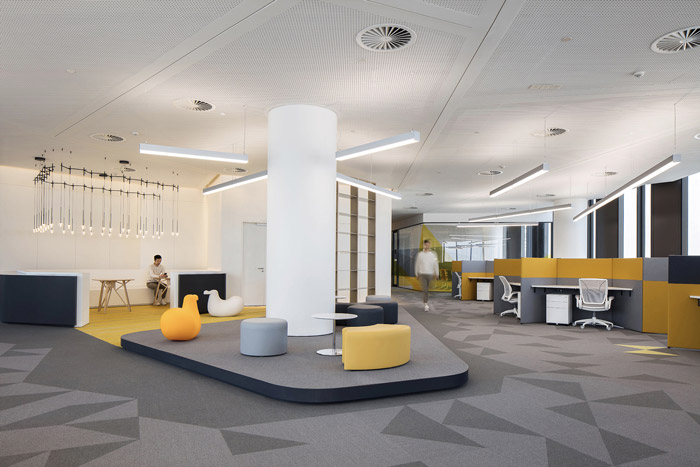 集團(tuán)辦公樓接待區(qū)設(shè)計(jì)效果圖