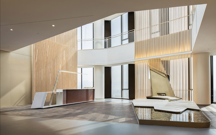 集團(tuán)辦公樓前臺(tái)設(shè)計(jì)效果圖